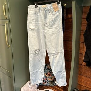 Madewell NWT slouchy boyfriend Jean 27 long tall